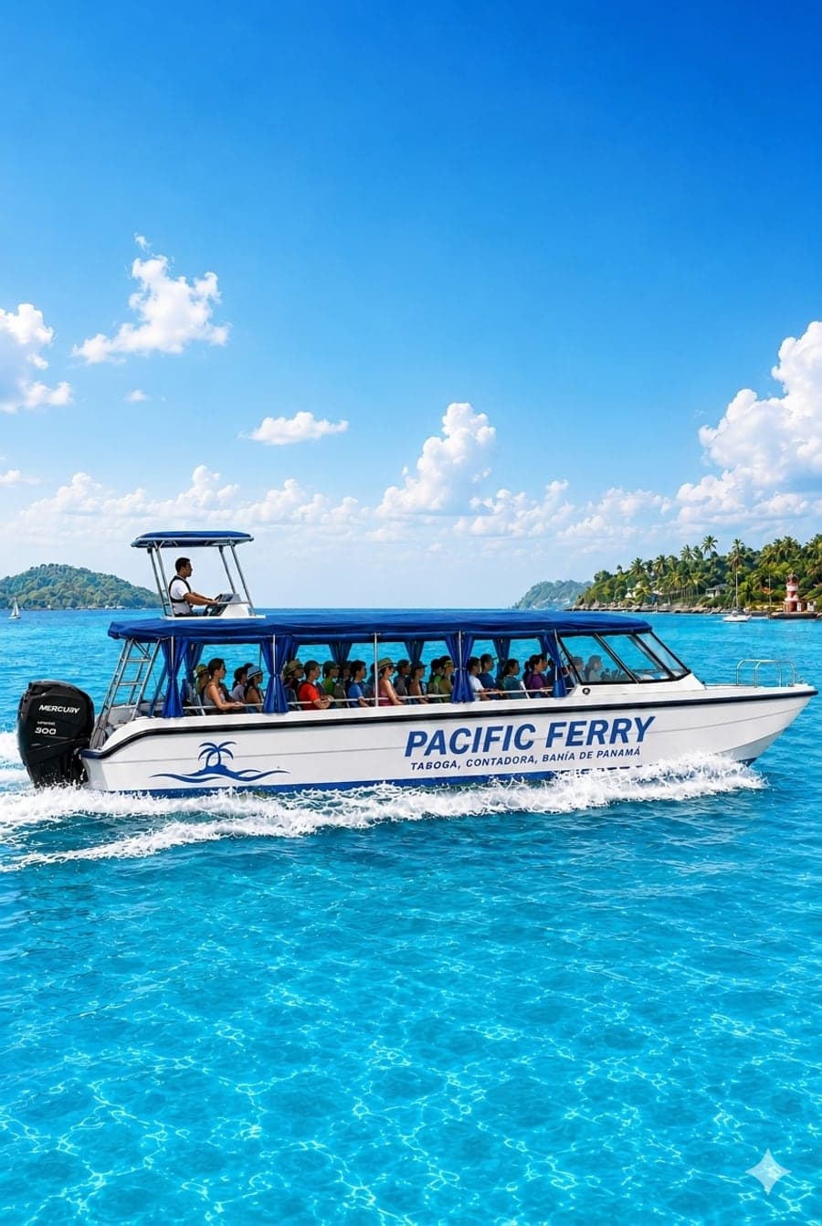 Pacific Ferry navegando a Isla Taboga